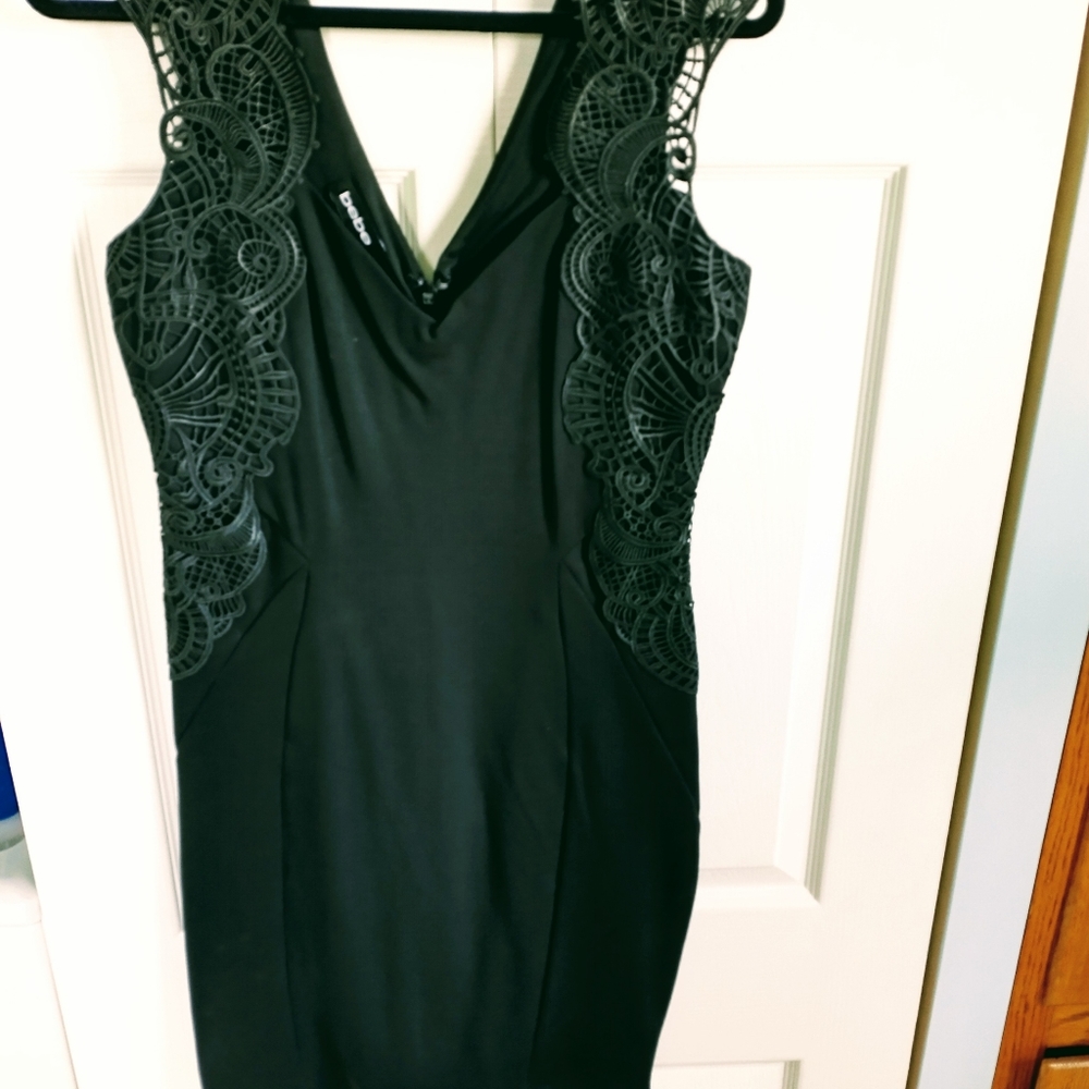 Baby black formal dress with accents